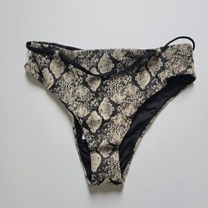 Andie Swim Women's Size Medium Riviera High Waisted Bottom Snake Print New